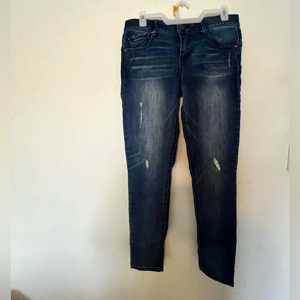 Democracy women’s blue pants seize 6 length 37” like new